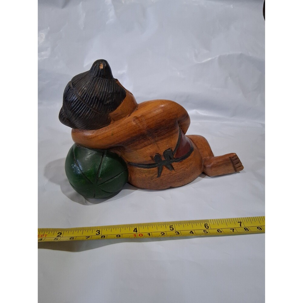 Vintage Asian Handcarved Figures, Bookends - Picture 5 of 6